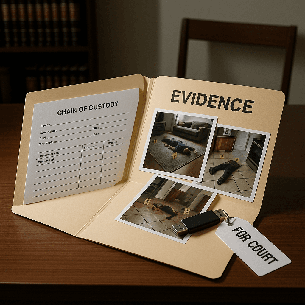Evidence Tampering Crime Insights illustration